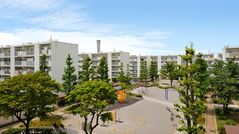 住友不ら 多摩川住宅 建て替え参画 築53年の大規模団地 分譲９１０戸に 不動産経済オンライン